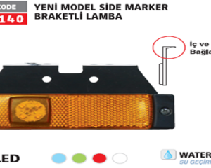 YENİ MODEL SİDE MARKER BRAKETLİ LAMBA